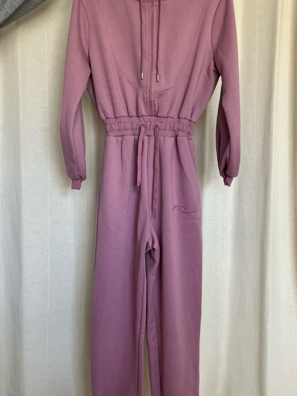 For Love & Lemons Dusty Pink Zip Hoodie - Picture 2 of 7